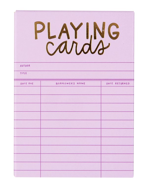 Lilac Library Card Deck Of Playing Cards, 6 of 7