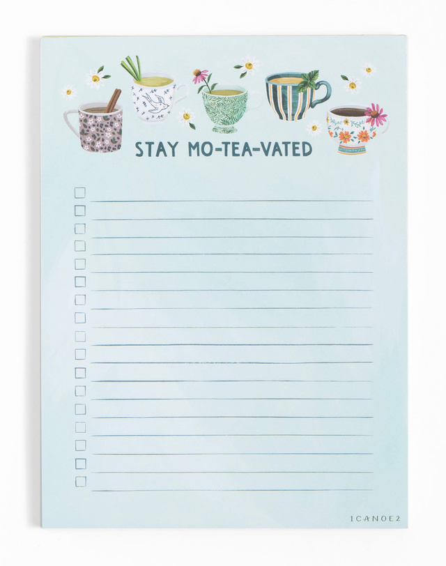 Mo-tea-vated Notepad, 1 of 2