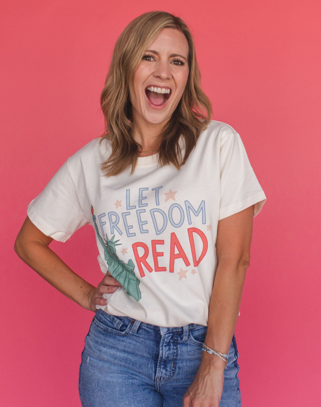 Let Freedom Read Tee - Ivory, 2 of 3