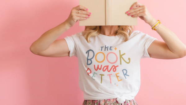 The Book Was Better Tee - White, 3 of 5