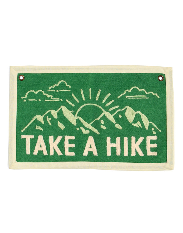 Take A Hike Embroidered Canvas Banner, 3 of 4