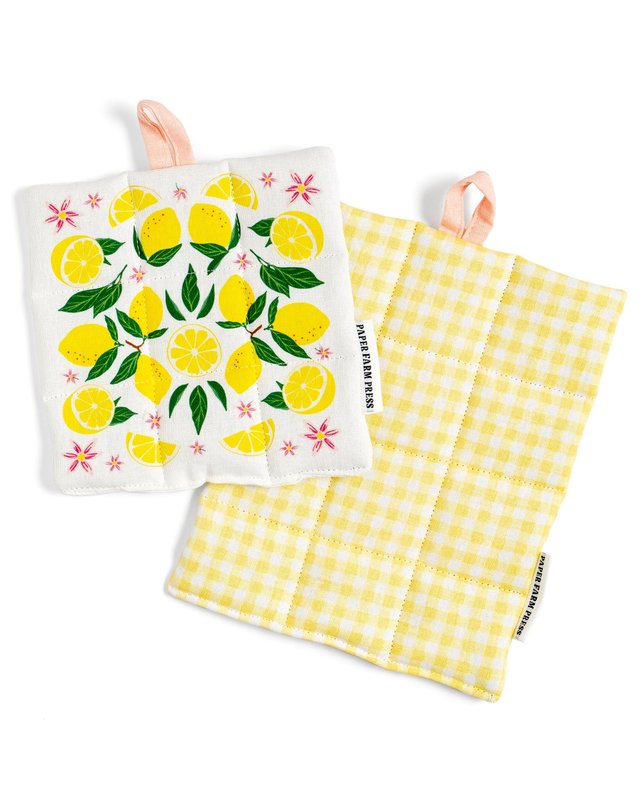 Lemon Grove Pot Holder Set, 1 of 1