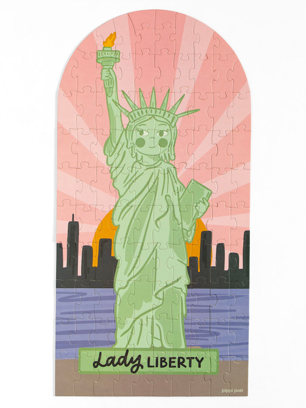 George Washington & Lady Liberty - 100 Piece Double-Sided Jigsaw Puzzle, 11 of 11