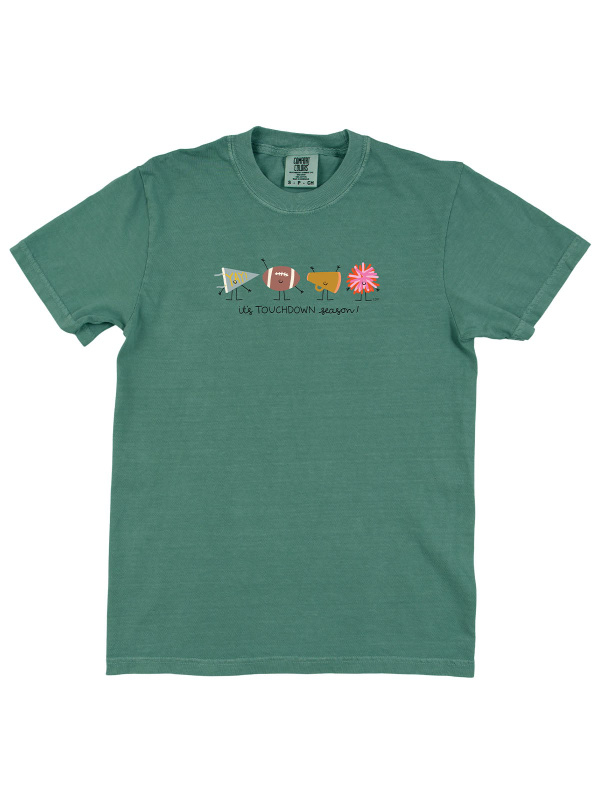 Touchdown Season Football Tee - Light Green, 5 of 5