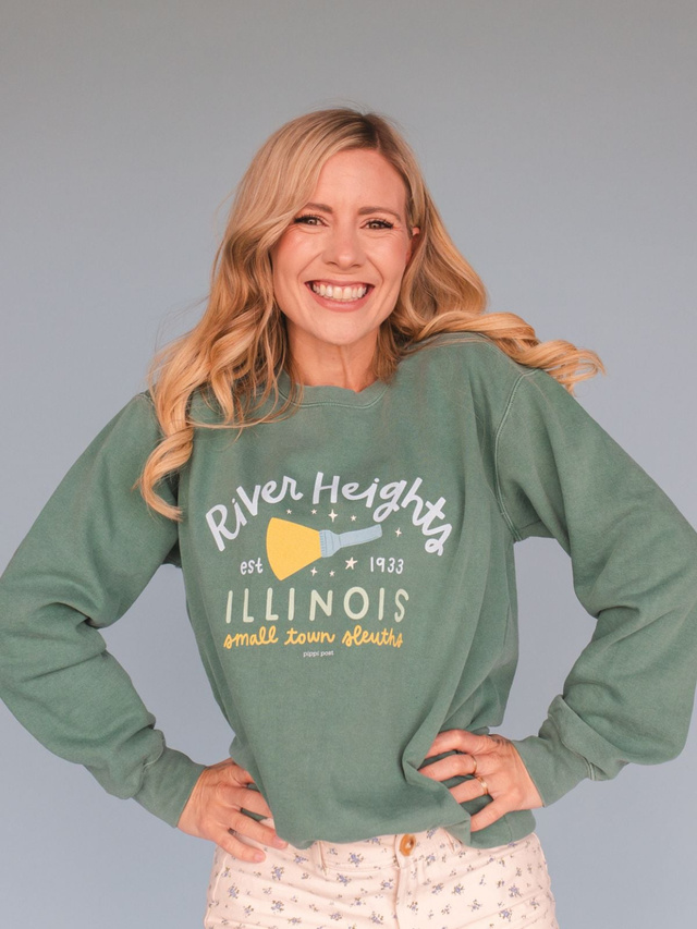 River Heights Small Town Slueths Sweatshirt - Light Green, 3 of 4