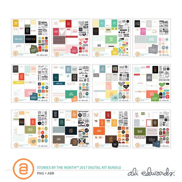 Stories by the Month™ 2017 Digital Kit Bundle, 1 of 1