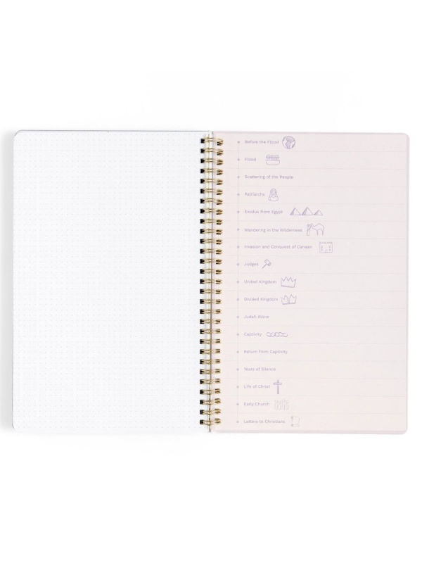 Lilac Bible Study Spiral Notebook with Reference Maps, 9 of 9