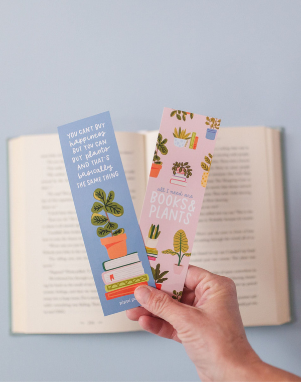 All I Need Are Books and Plants Bookmark Set, 1 of 4
