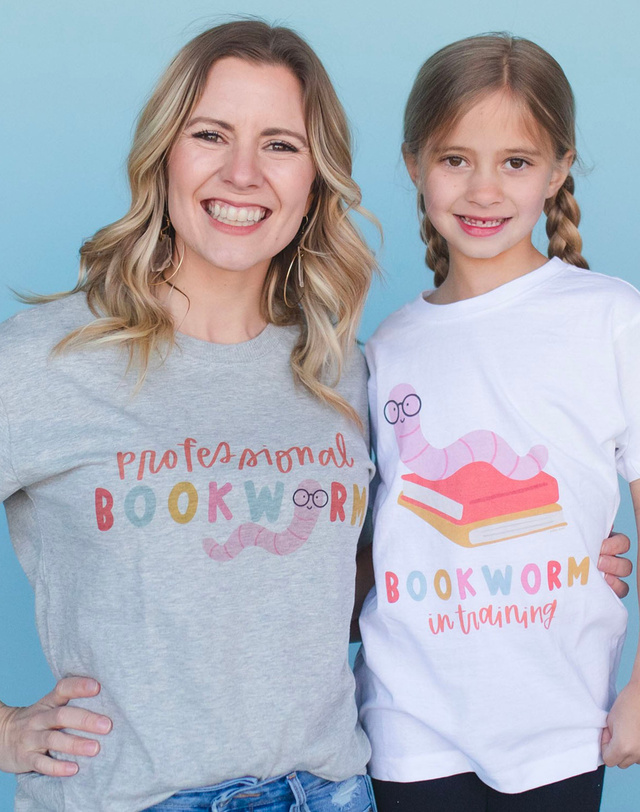 Professional Bookworm Tee - Ash, 3 of 4