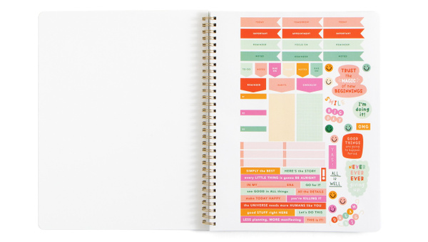 Happy Days Ahead- 8.5×11" Weekly/Monthly Planner, 2 of 10