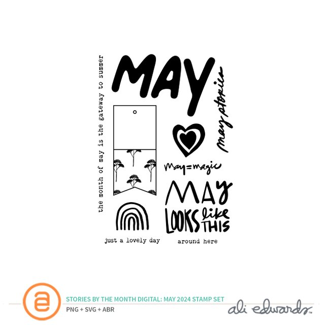 May 2024 3×4 Digital Stamp Set, 1 of 1