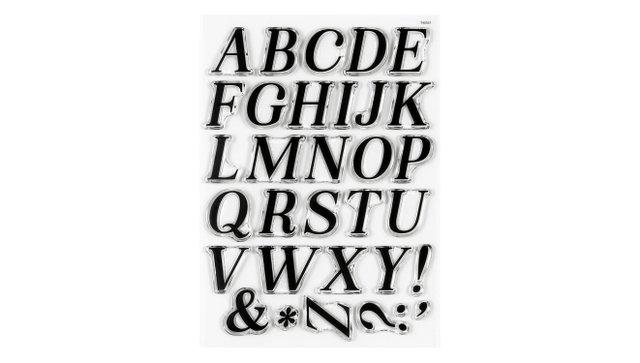 Uppercase Alphas Are Awesome #1 6×8 Stamp Set, 1 of 2