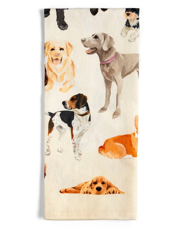Furry Friends Dogs Tan Kitchen Towel, 3 of 4