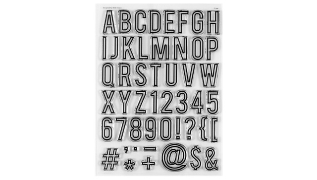 Stamp Set : 6×8 Classic Heidi Alpha, 1 of 5