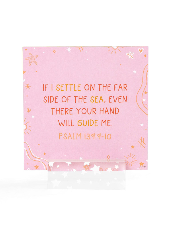 Verses for the Beach – Bible Verse Card Set + Display Stand, 6 of 8