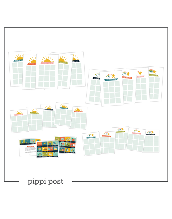 Kids Chore Chart Digital - Morning & Evening Routine, 1 of 7