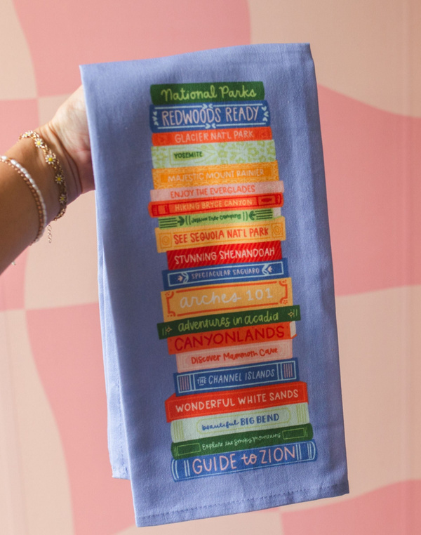 National Parks Book Stack Tea Towel, 5 of 6