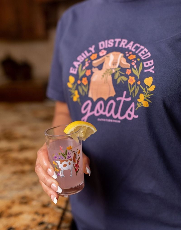 Spotted Goat Folk Floral Mini Juice Glass, 3 of 7
