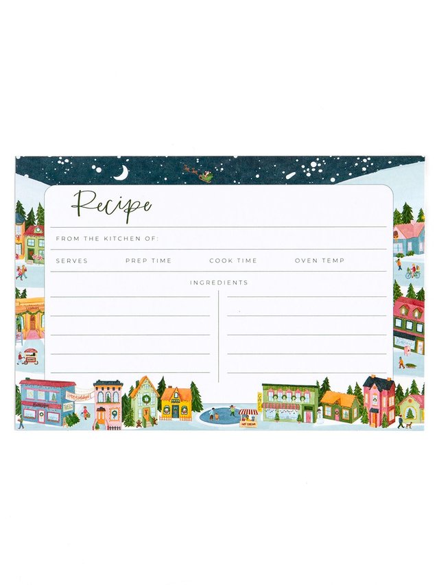 Holiday Village Recipe Card, 2 of 3