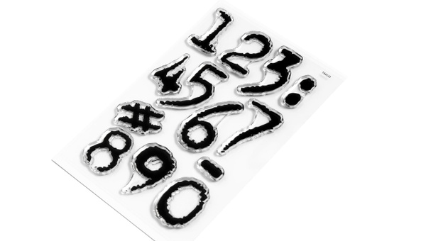 Numbers Are Awesome #3 4×6 Stamp Set, 2 of 2