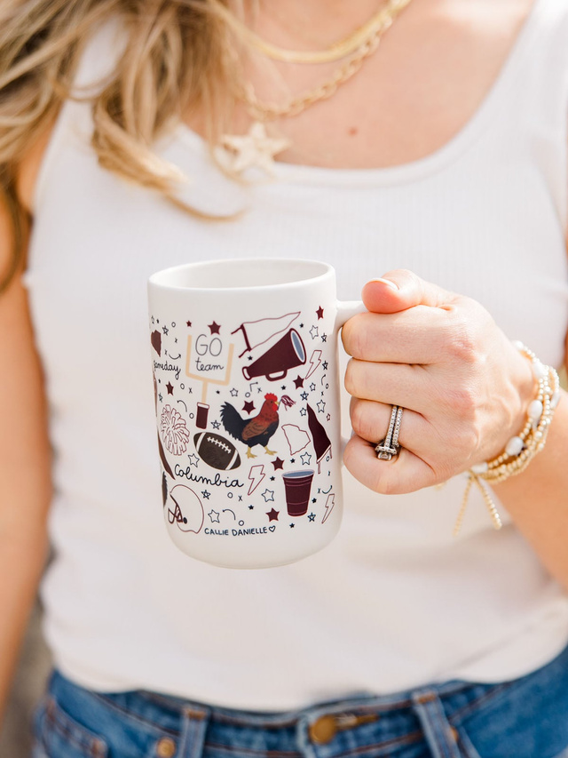 Columbia Football Game Day Tall Ceramic Mug, 1 of 3