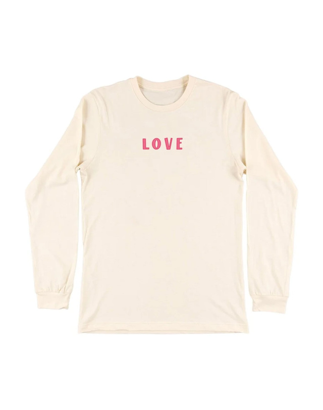 All You Need Is Love And Books Long-Sleeve Tee - Natural, 4 of 5