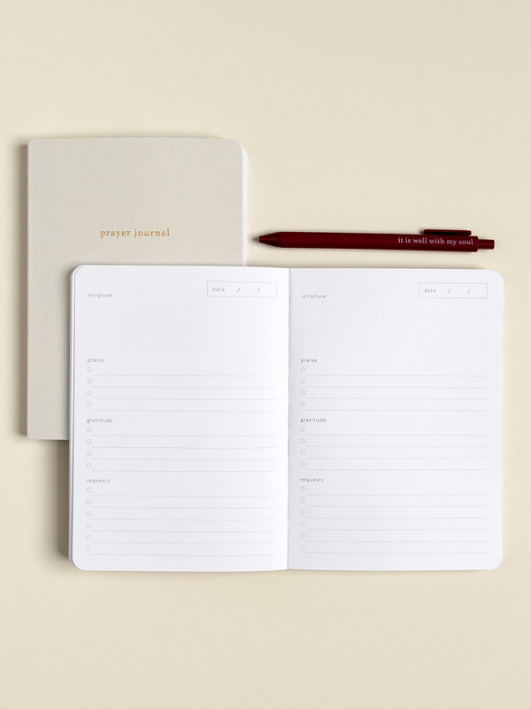 Dove Grey Guided Prayer & Reflection Journal, 3 of 8