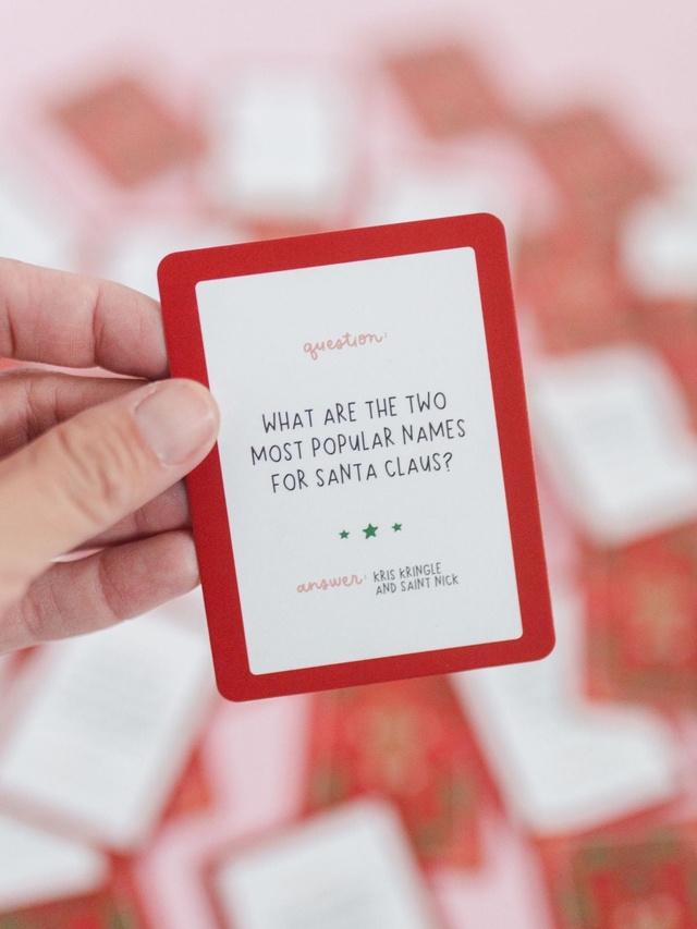 Christmas Trivia Game - Deck of Cards + Storage Tin, 4 of 8