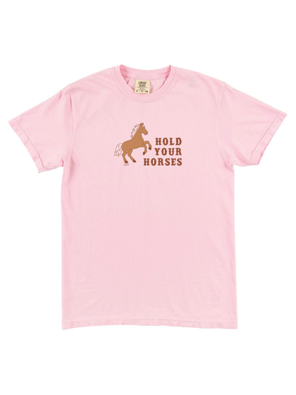 Hold Your Horses Western Tee - Blossom, 3 of 4