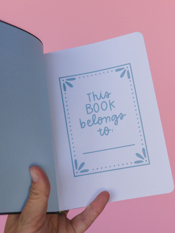 Light Blue Floral 5×7 Lined Softcover Book Journal, 2 of 6