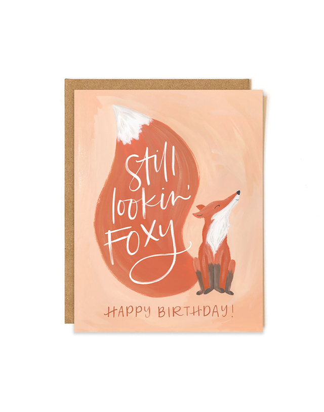 Foxy Birthday Greeting Card, 1 of 1