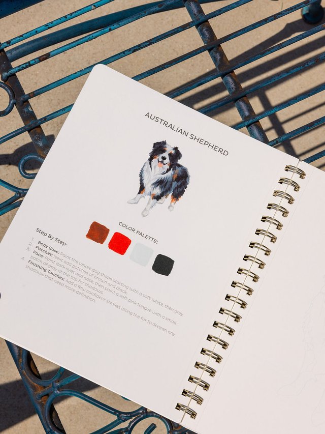 Furry Friends Dogs Learn-To-Paint Gouache Paint Book, 2 of 8