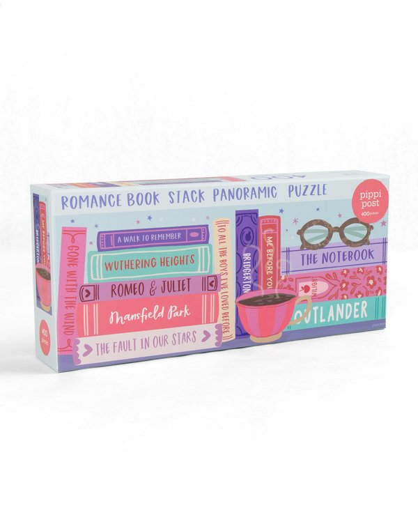 Romance Novels Bookshelf - 400 Piece Panoramic Jigsaw Puzzle, 1 of 7