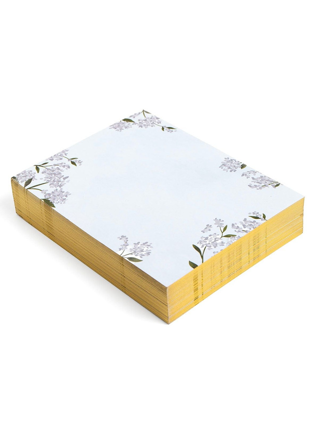 Hydrangea Desk Jotter - Flat Notes Set with Organizer Box, 3 of 3