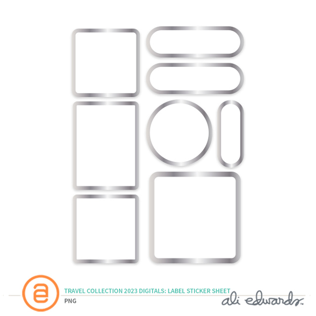 Travel Collection 2023 Digital Label Sticker Sheet, 1 of 1
