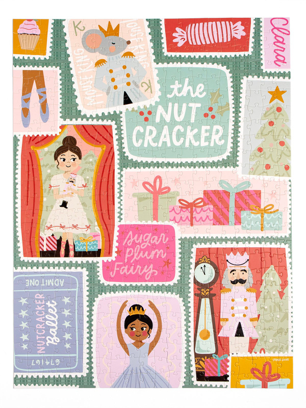 Nutcracker Ballet Stamps - 500 Piece Christmas Jigsaw Puzzle, 5 of 5