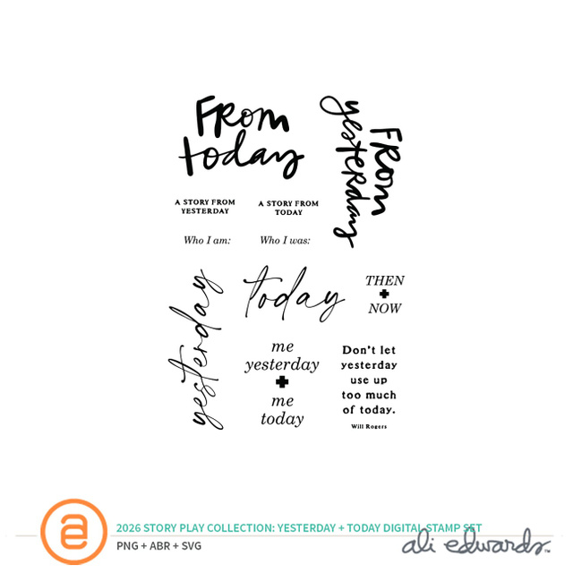 Story Play Yesterday + Today Digital Stamp Set , 1 of 1