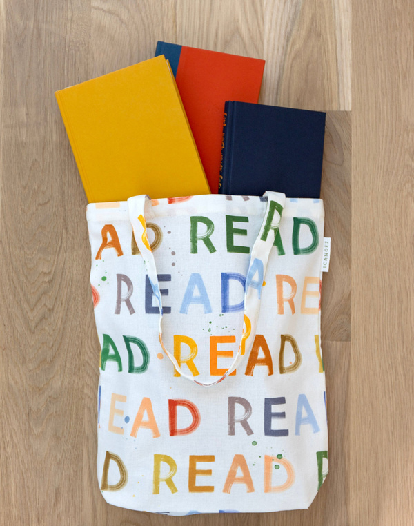 Read Block Tote Bag, 1 of 2