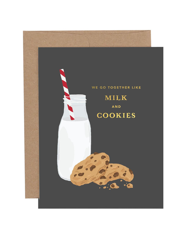 Milk And Cookies Friendship Greeting Card, 1 of 3