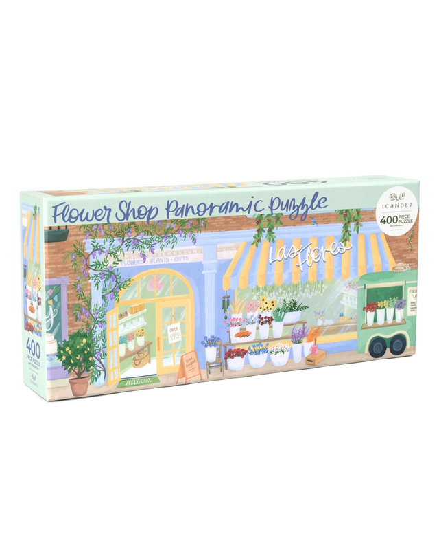 Flower Shop - 400 Piece Panoramic Jigsaw Puzzle, 1 of 8