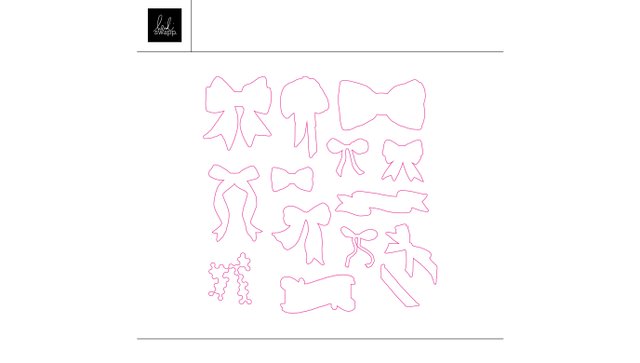 February 2025 Stamp Society - Bows Cut File, 1 of 1