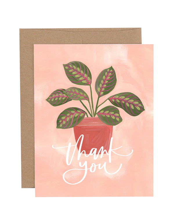 Plant Thank You Greeting Card, 1 of 1