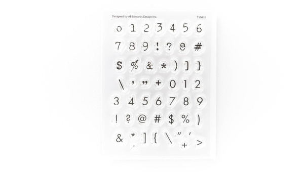 Mini Numbers 3×4 Stamp Set, 1 of 2