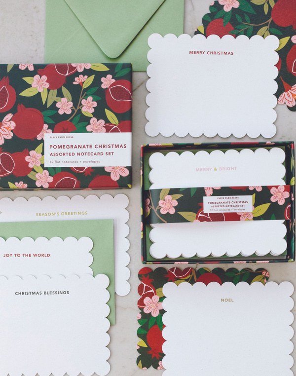 Pomegranate Christmas Assorted Notecard Set, 2 of 3