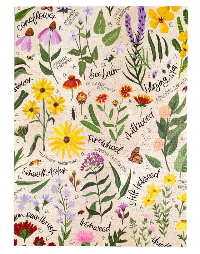 Wildflower Botanicals - 1,000 Piece Jigsaw Puzzle, 4 of 6
