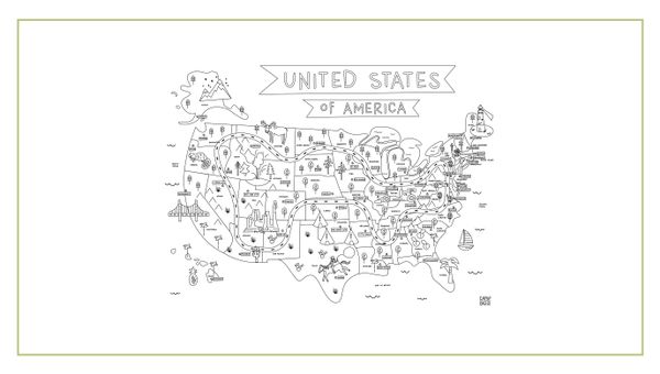 United States Printable Play Mats, 1 of 6