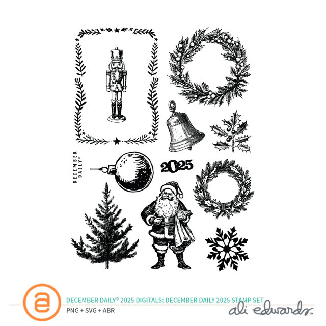 December Daily® 2025 Digital 6×8 December Daily Stamp Set, 1 of 1