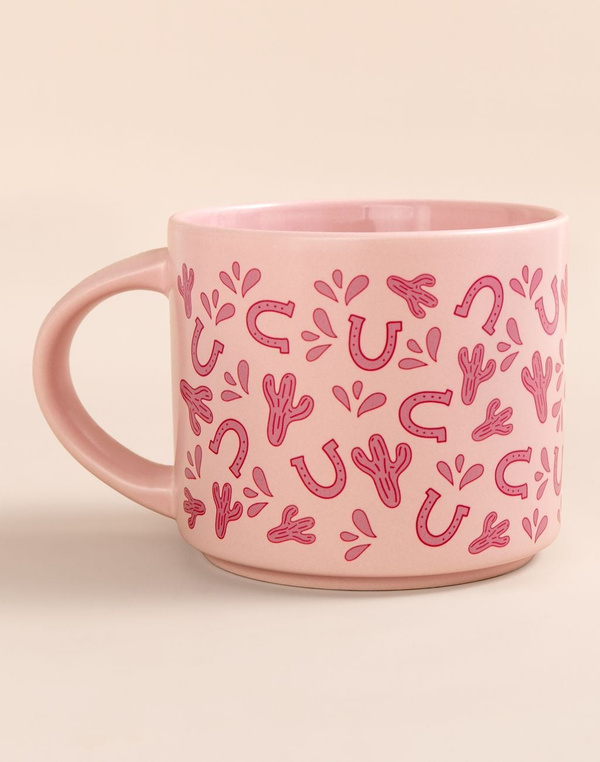 Western Icons Ceramic Mug - Pink, 1 of 2