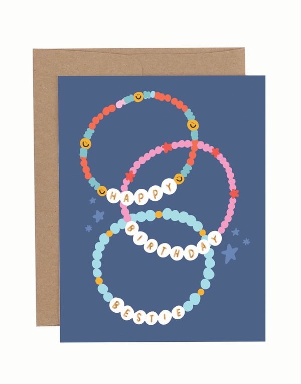 Happy Birthday Bestie Greeting Card, 1 of 1