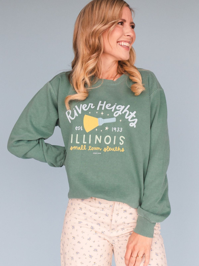 River Heights Small Town Slueths Sweatshirt - Light Green, 2 of 4